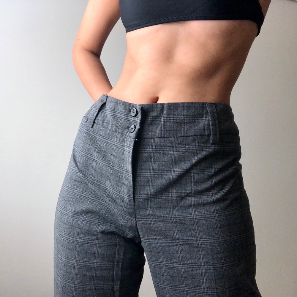 BOGOFREE High Rise Plaid Trouser - Picture 2 of 5